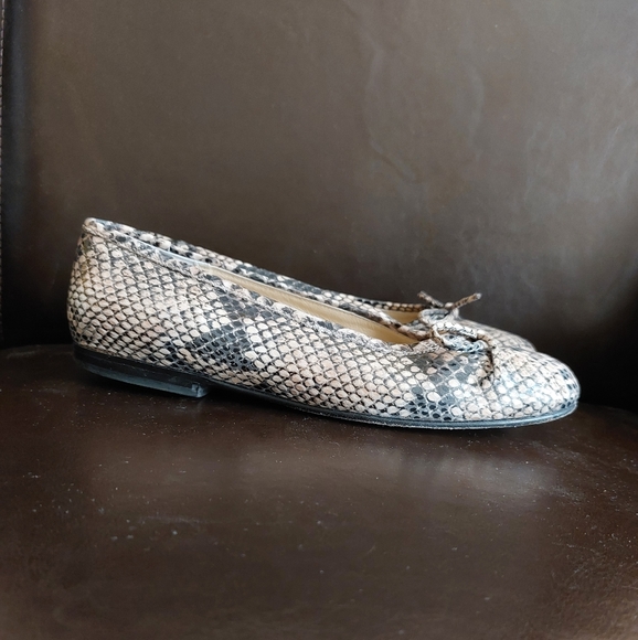 Beautiful Botticelli snake pattern leather shoes size 7 - Picture 3 of 7